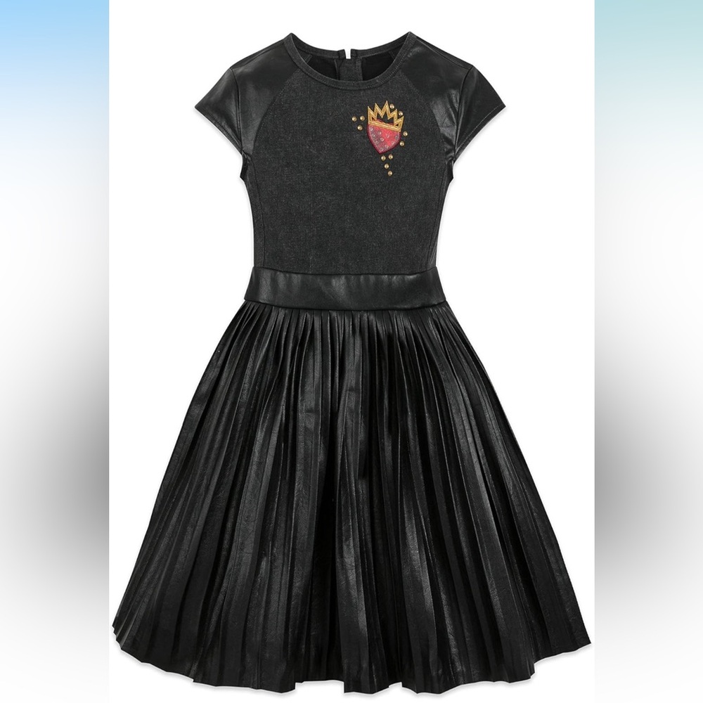 Disney descendants faux leather dress